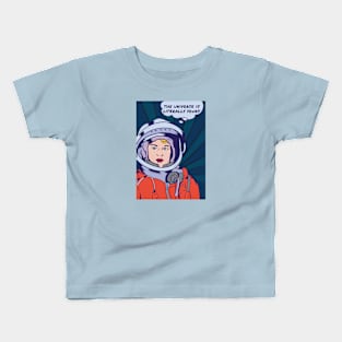 The Universe is Literally Yours // Feminist Astronaut Kids T-Shirt